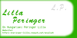 lilla peringer business card